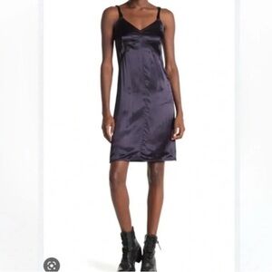 HELMUT LANG Silk V Neck Blue Slip cami 
Dress size S